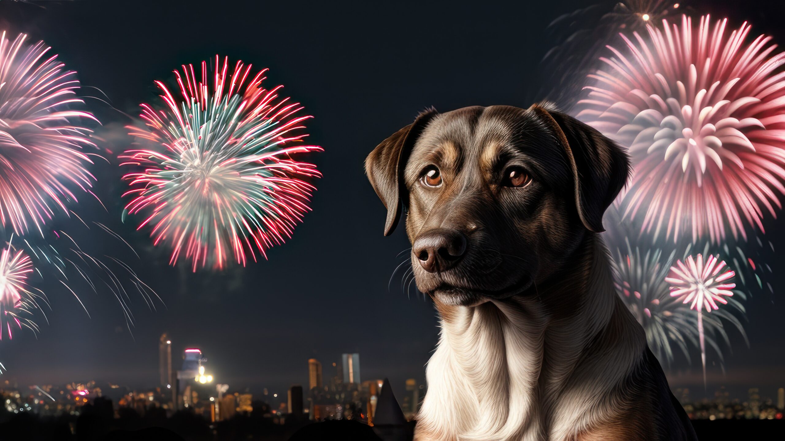 Hund Silvester Feuerwerk Angst